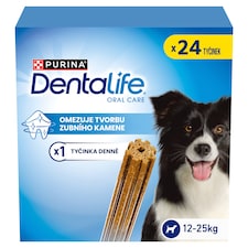Dentalife Medium maškrty pre psov 24 tyčiniek 8 x 69 g