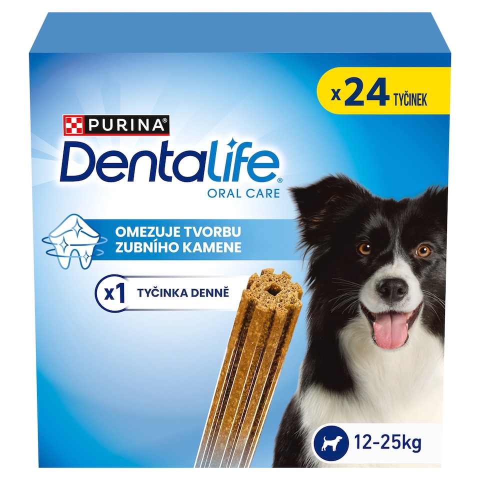 obrázok 1 z Dentalife Medium maškrty pre psov 24 tyčiniek 8 x 69 g