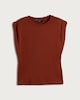 image 4 of F&F Pure Cotton Boxy Sleeveless Top in Burgundy