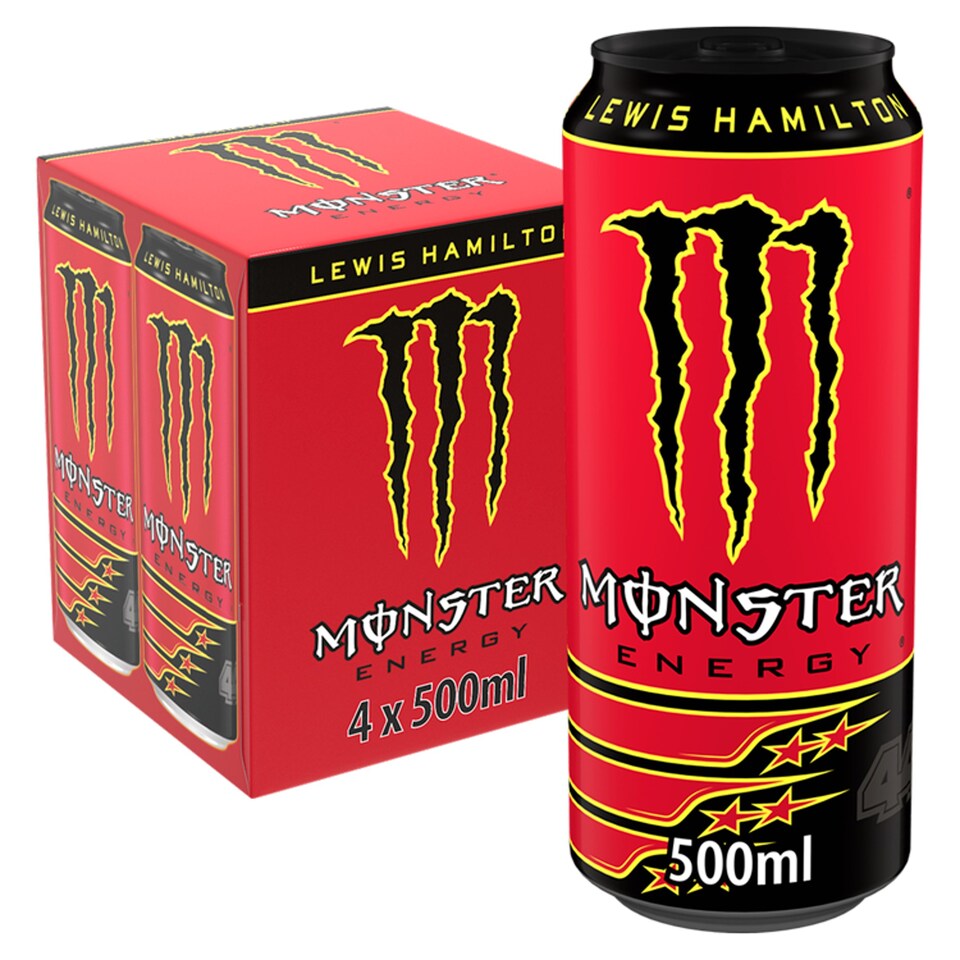 image 1 of Monster Lewis Hamilton Energy Drink 4X500ml