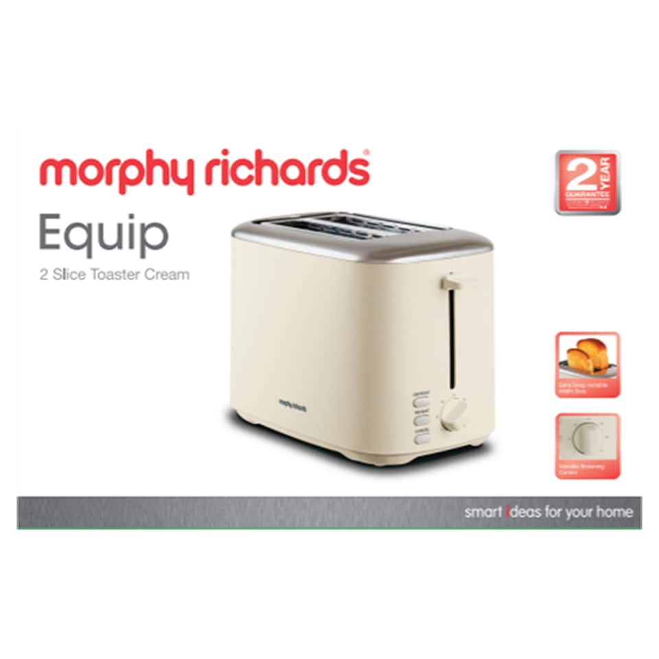 Morphy Richards Equip 2 Slice Toaster Cream