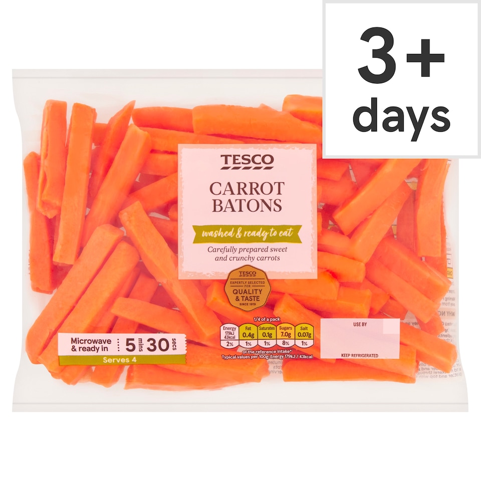 Tesco Carrot Batons 400G