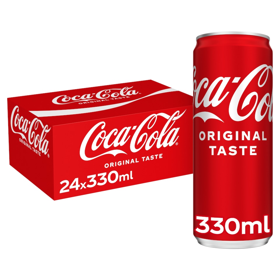 Coca-Cola Original Taste Soft Drink 24 x 330ml