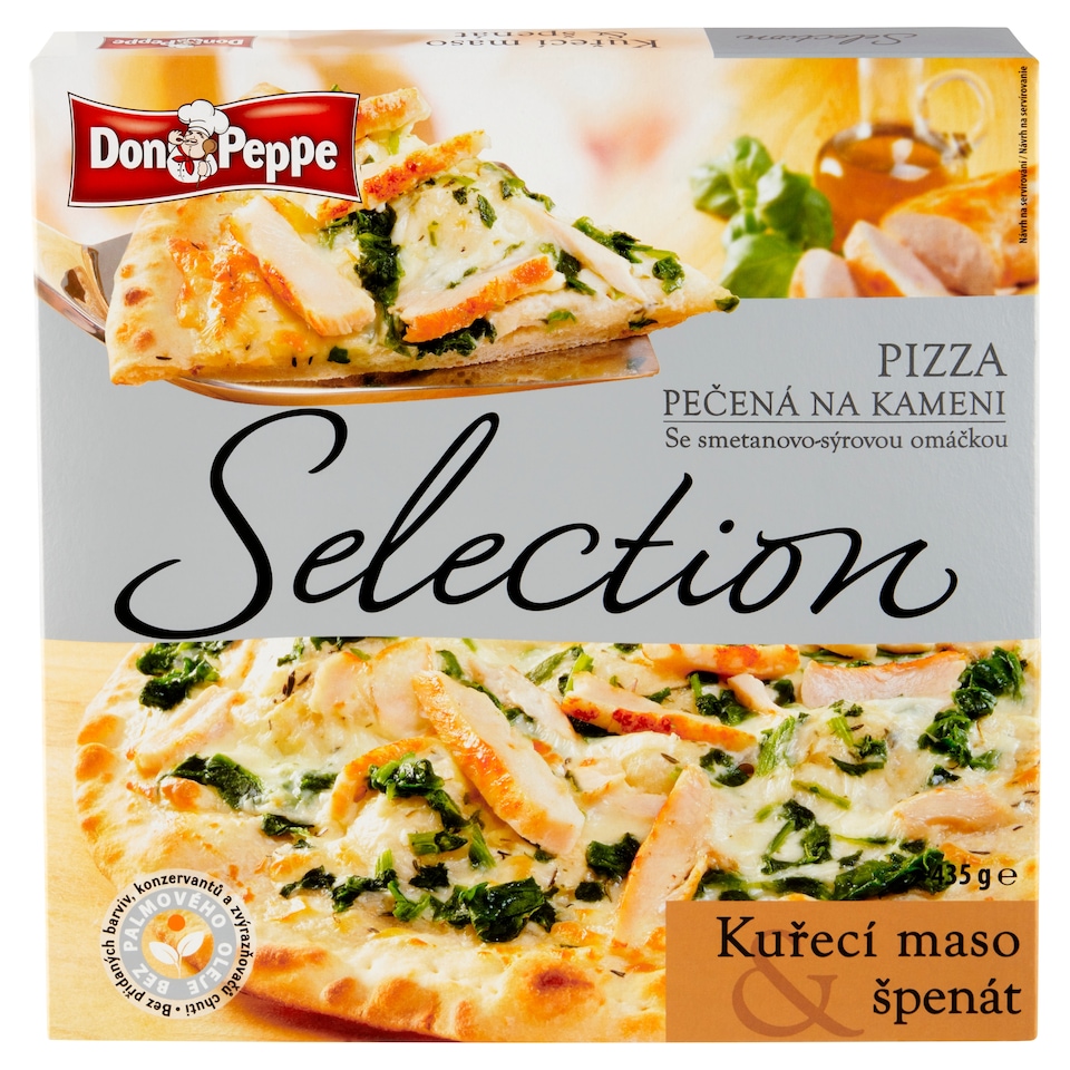 obrázok 1 z Don Peppe Selection Pizza kuracie mäso & špenát 435 g