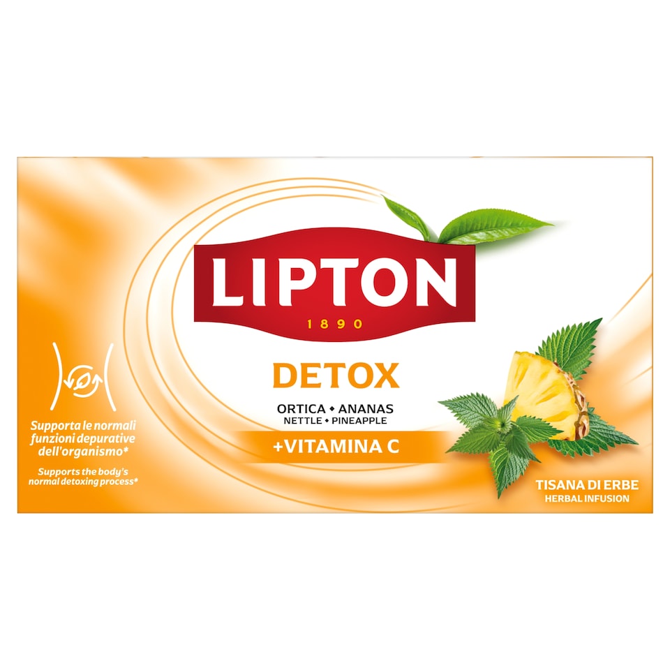 Lipton Detox ízesített gyógytea C-vitaminnal dúsítva 17 filter 32,3 g