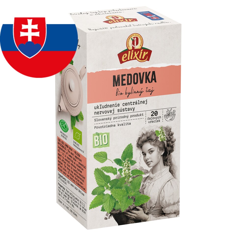 Elixír Organic Lemon Balm Herbal Tea 20 x 2 g (40 g)
