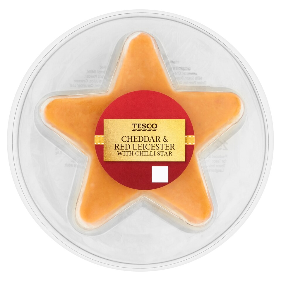 Tesco Cheddar, R/Lcster ,Lemon Chilli Star 250G