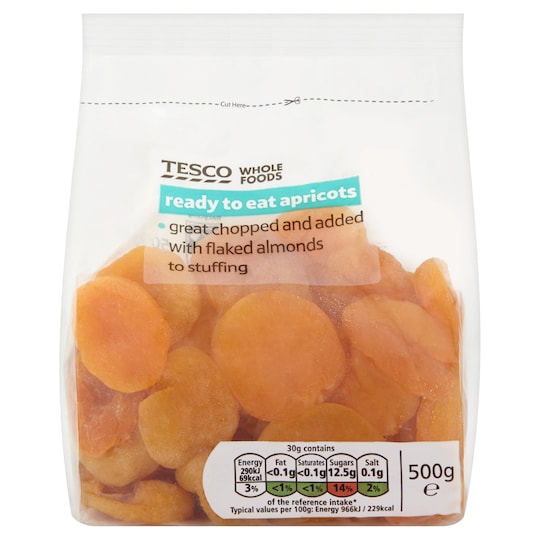 Tesco Wholefood Apricots 500G Tesco Groceries