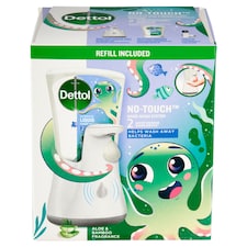 Dettol Bezdotykový dávkovač mydla a tekuté mydlo dobrodruh 250 ml