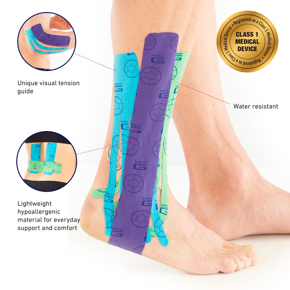 image 1 of Neo G Kinesiology Tape Blue 5cm X 5m