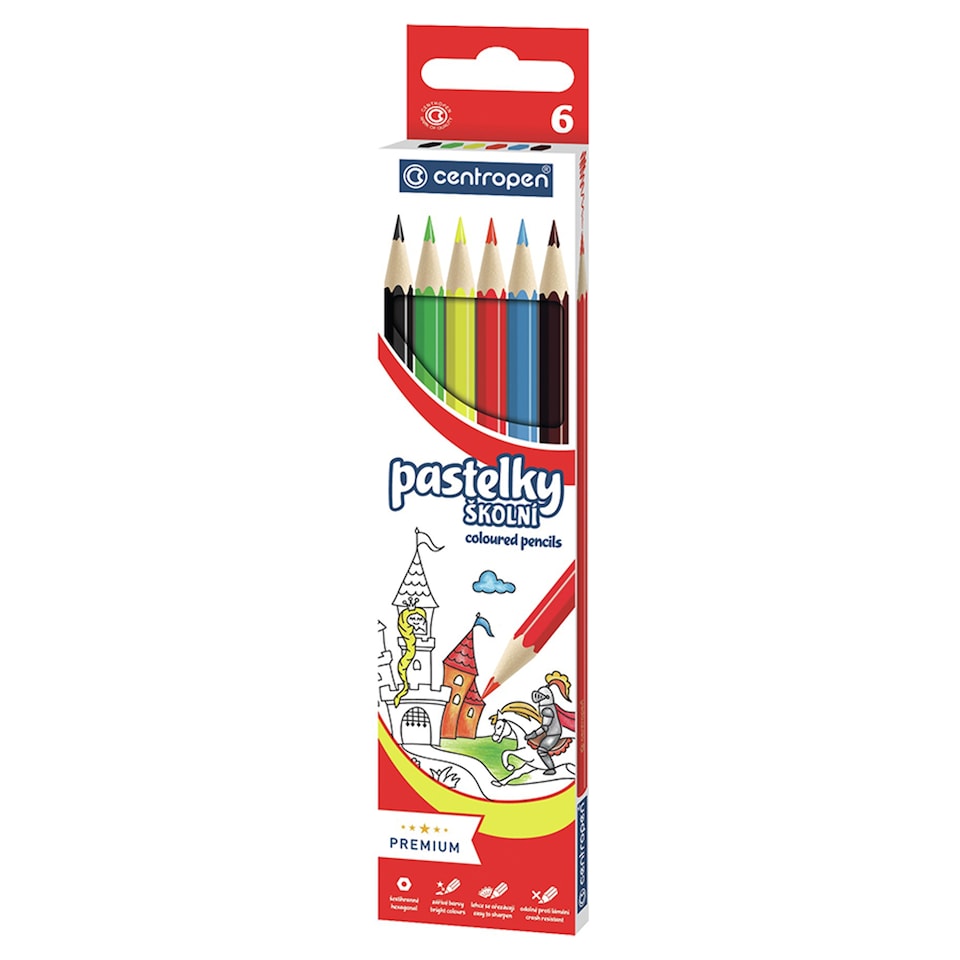 Centropen Školní pastelky 6 ks