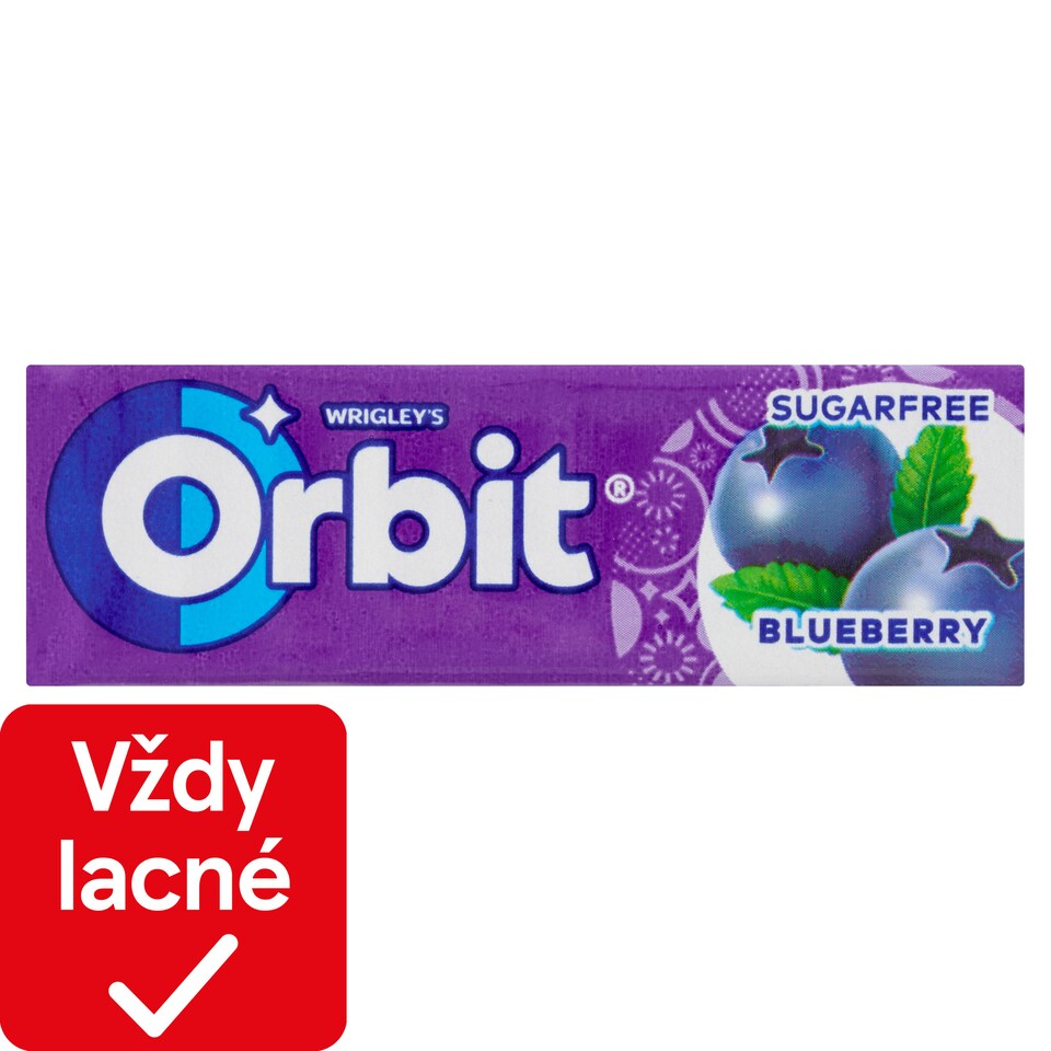 obrázok 1 z Wrigley's Orbit Blueberry žuvačka bez cukru s čučoriedkovou príchuťou 10 ks 14 g