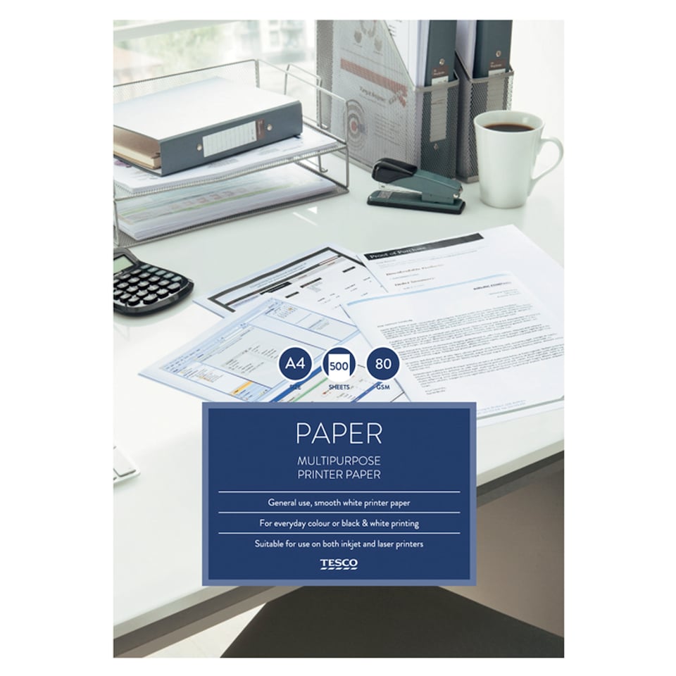 Tesco Multipurpose Paper 75Gsm 500 Sheets