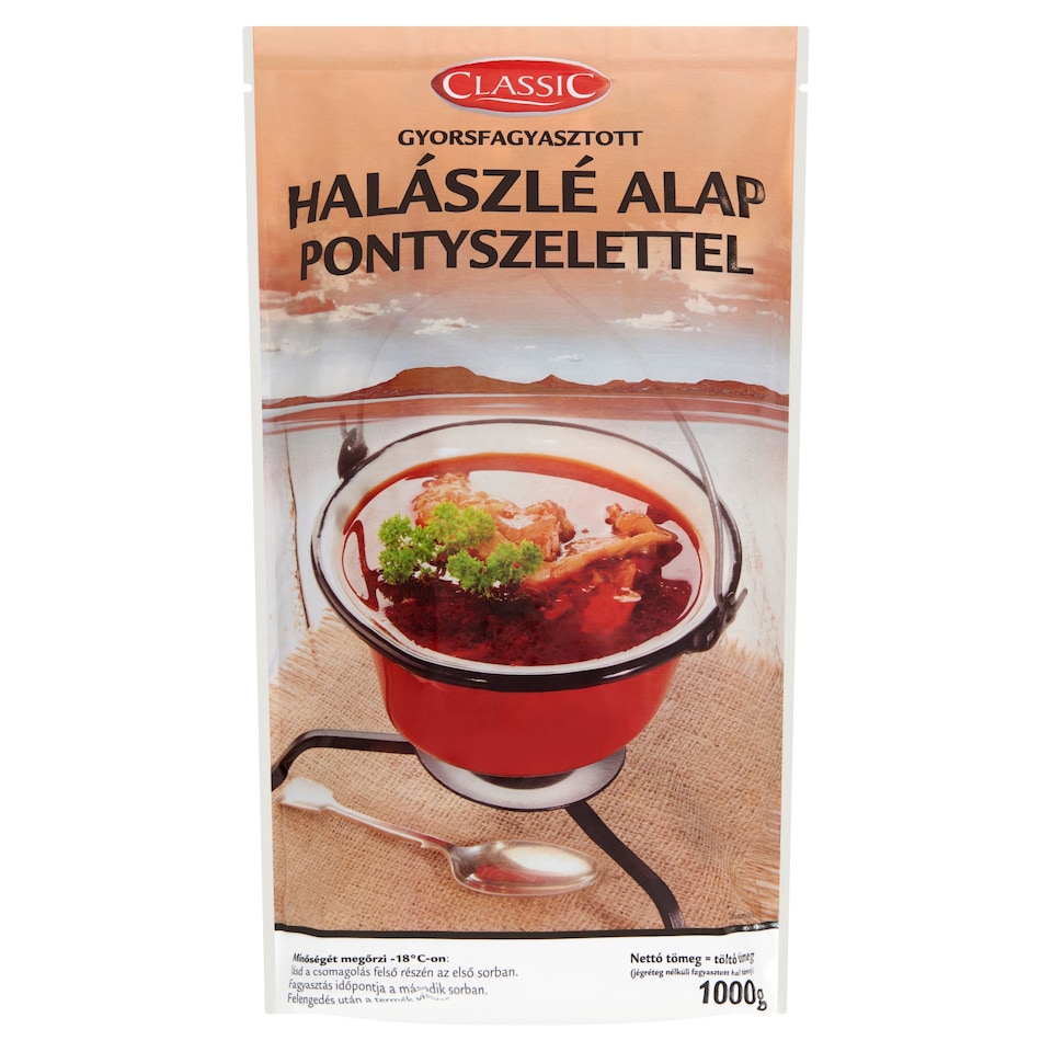 Classic gyorsfagyasztott halászlé alap pontyszelettel 1000 g  1. kép