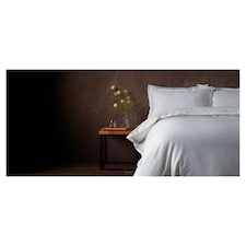 F&F Home Hotel White Oxford Edge Duvet Set King