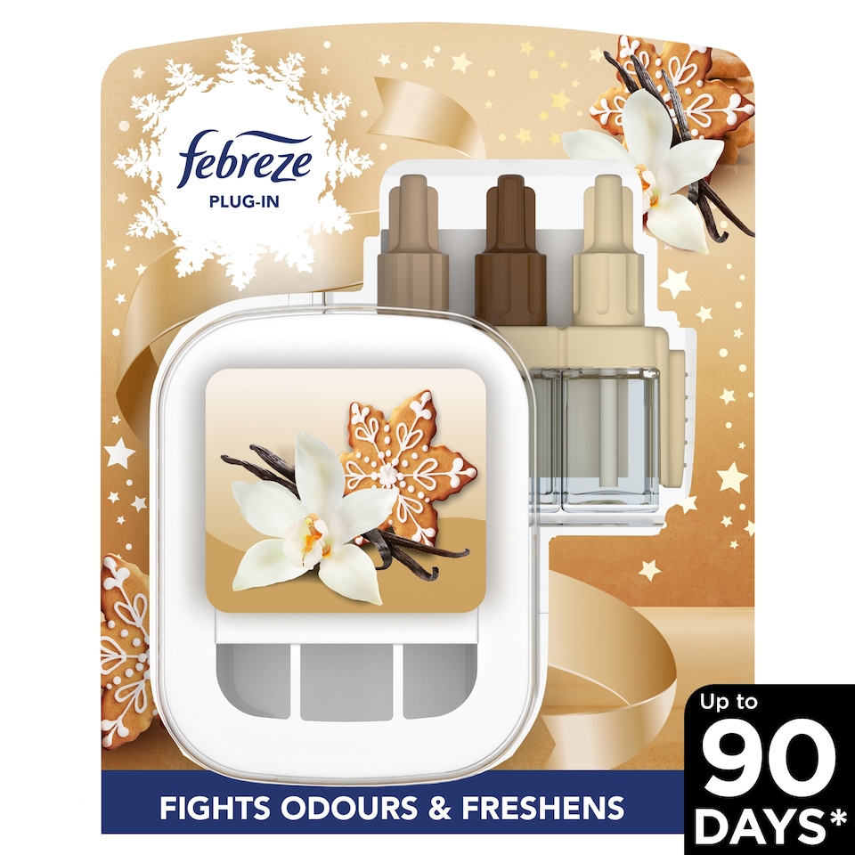 image 1 of Febreze Air Freshener Plug & Refill Starter Kit Vanilla 20Ml