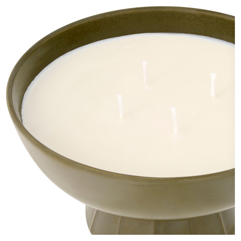 image 1 of F&F Home Signature Notes Eucalyptus Multi-Wick Ceramic Candle 370g