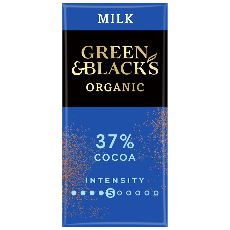 image 1 of Green & Black's Organic Milk Chocolate Bar 90g