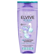 L'Oreal Paris Elvive Hydra Pure 72H Purifying Shampoo 250ml