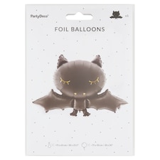 PartyDeco Fóliový balón netopier 75 x 50 cm