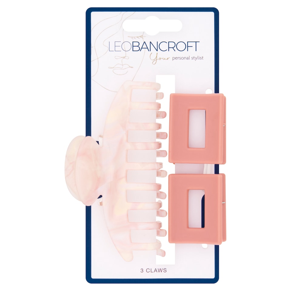LEO BANCROFT ASSORTED CLAWS PINK 3PK