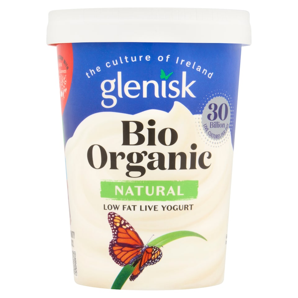 Glenisk Organic Low Fat Natural Yoghurt 500G