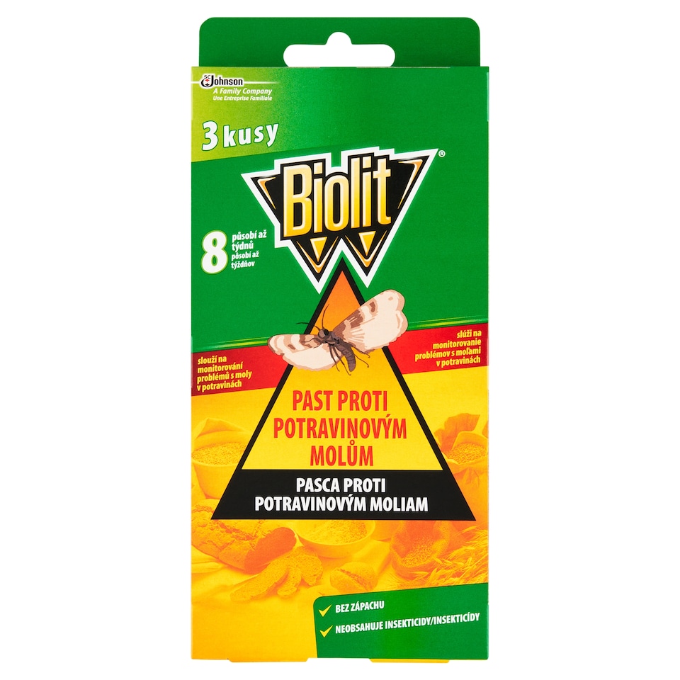 obrázok 1 z Biolit Pasca proti potravinovým moliam 3 ks