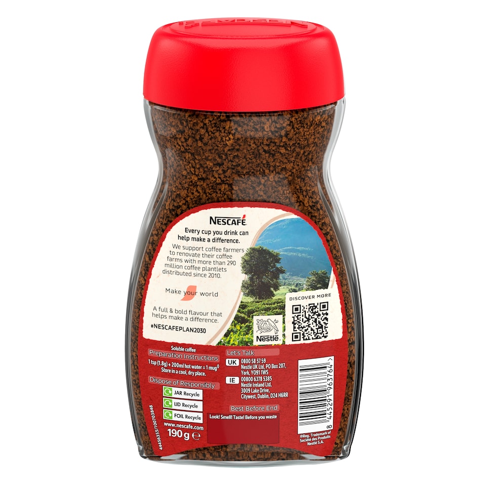 image 1 of Nescafe Original Instant Coffee 190g