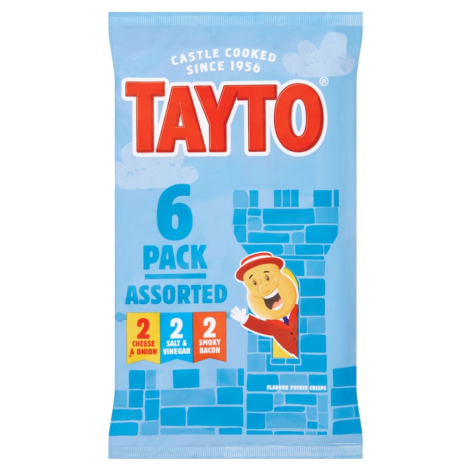 Tayto Assorted Crisps 6X25g