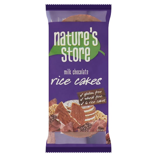 Nature's Store Free From Milk Chocolate Rice Cakes 100G Tesco Groceries