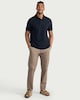 image 2 of F&F Cotton Rich Textured Polo Shirt in Navy