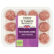 Tesco British Turkey Meatballs 12 Pack 336g
