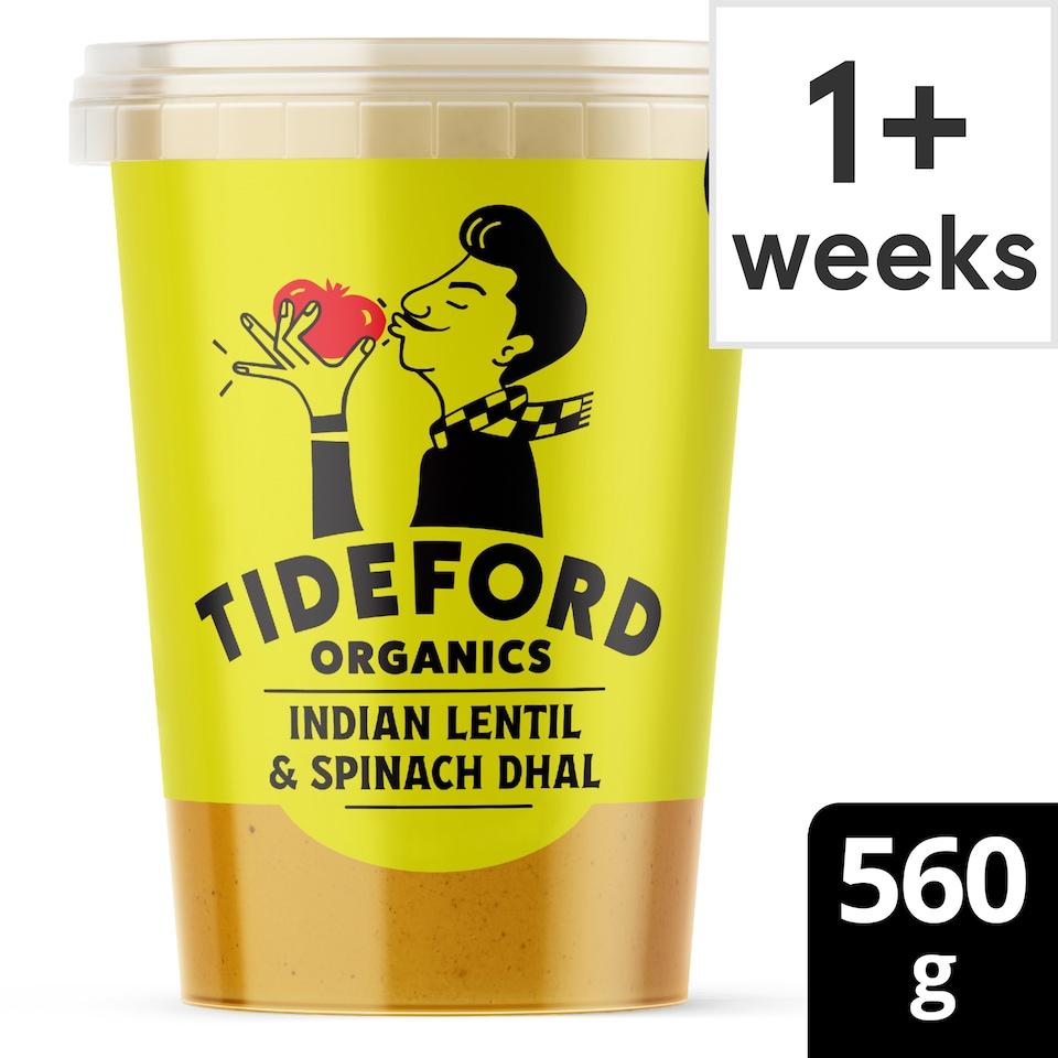 image 1 of Tideford Organics Indian Lentil & Spinach Dhal 560g