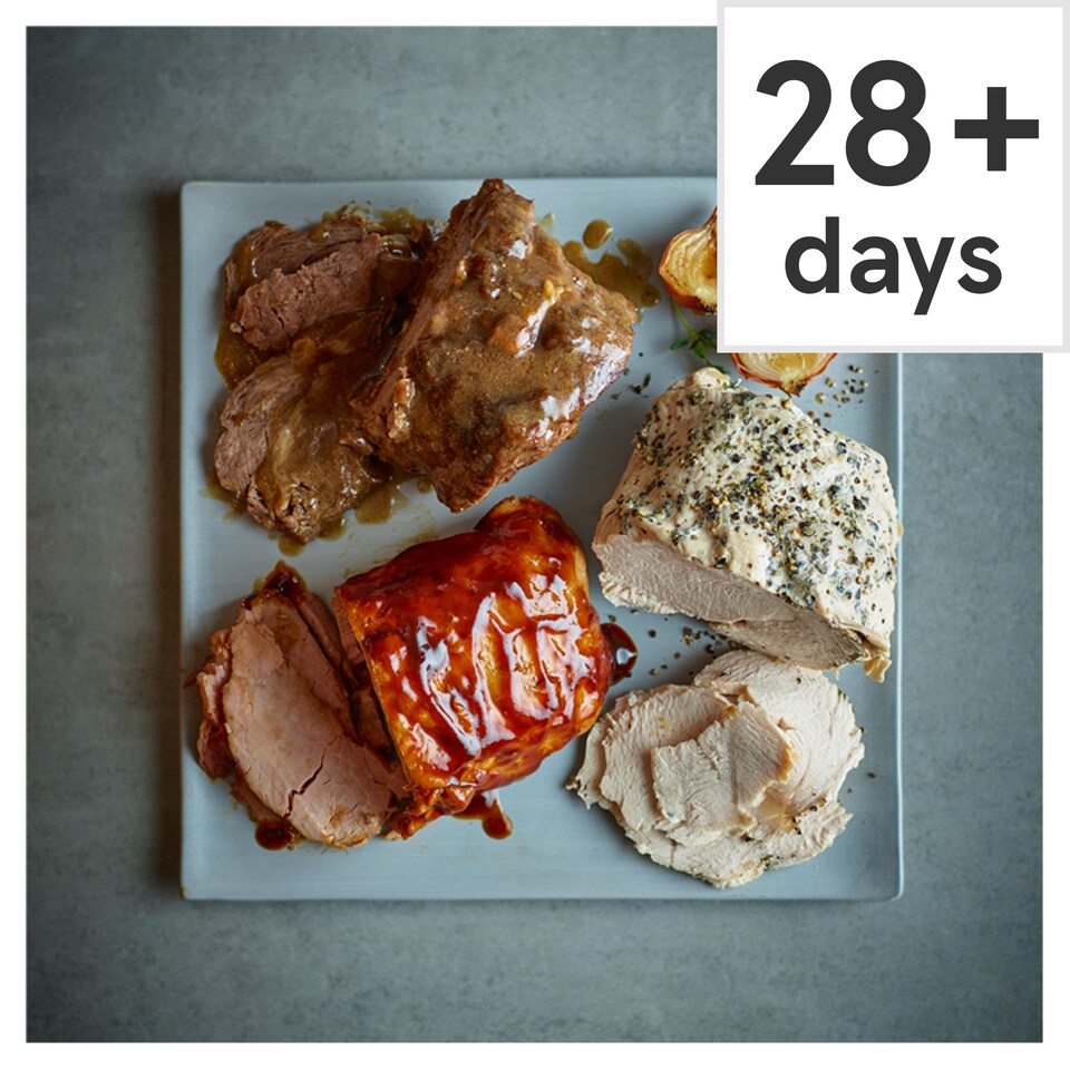 Tesco Turkey, Gammon & Beef Roasting Trio Serves 4