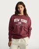 image 3 of OH ME OH MY Cotton Rich New York Sweatshirt in Berry