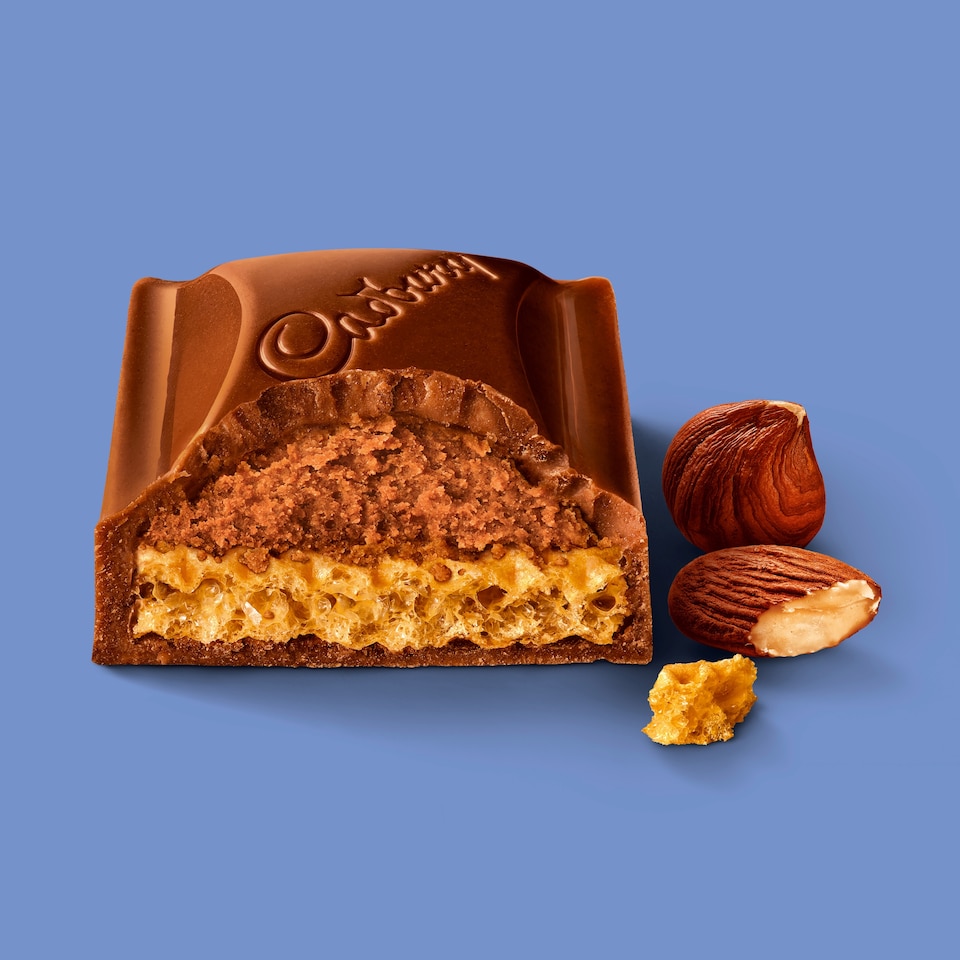 image 1 of Cadbury Dairy Milk &More Nutty Praline Crisp Chocolate Bar 180g