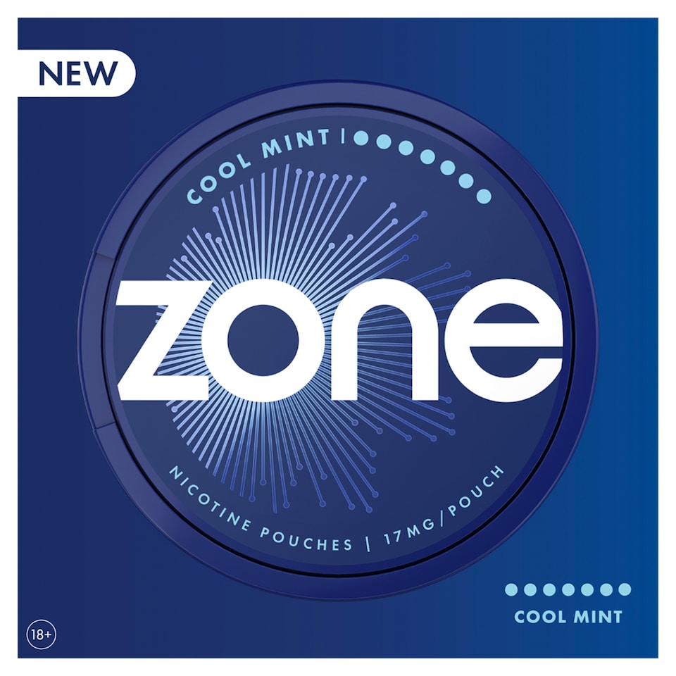 Zone Cool Mint Nicotine Pouches 17mg x 20 Pouches 14.1g