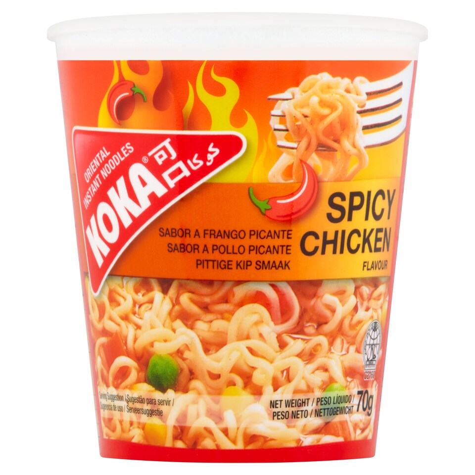 Koka Oriental Instant Noodles Spicy Chicken Flavour 70g