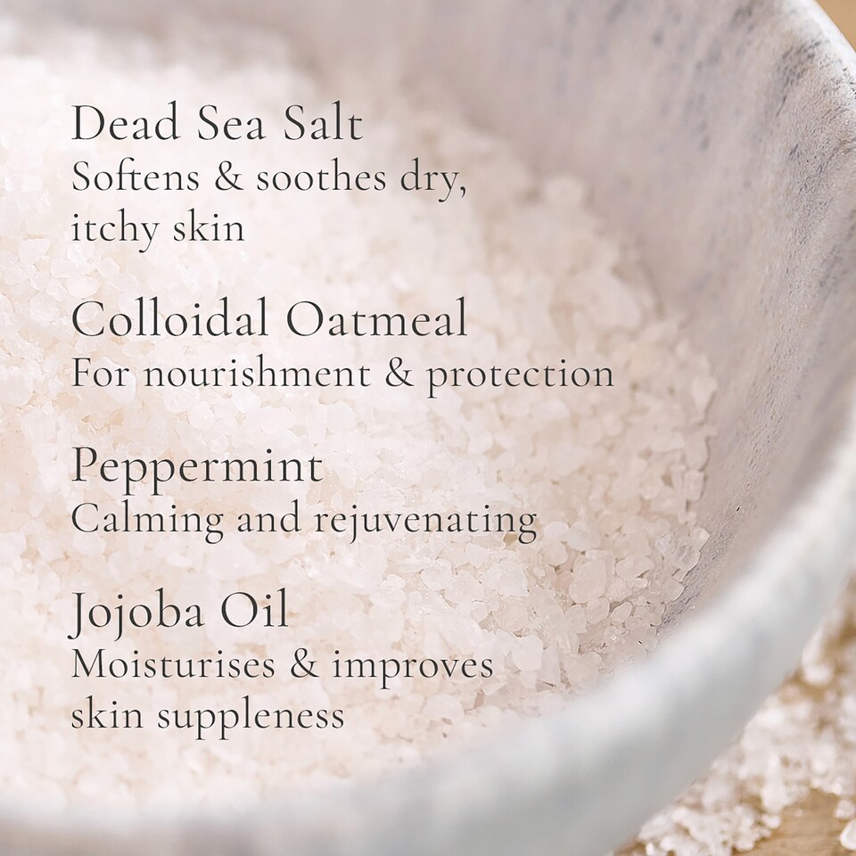 image 1 of Westlab Dead Sea Foot Soak with Colloidal Oatmeal, Peppermint & Jojoba Oil 450g