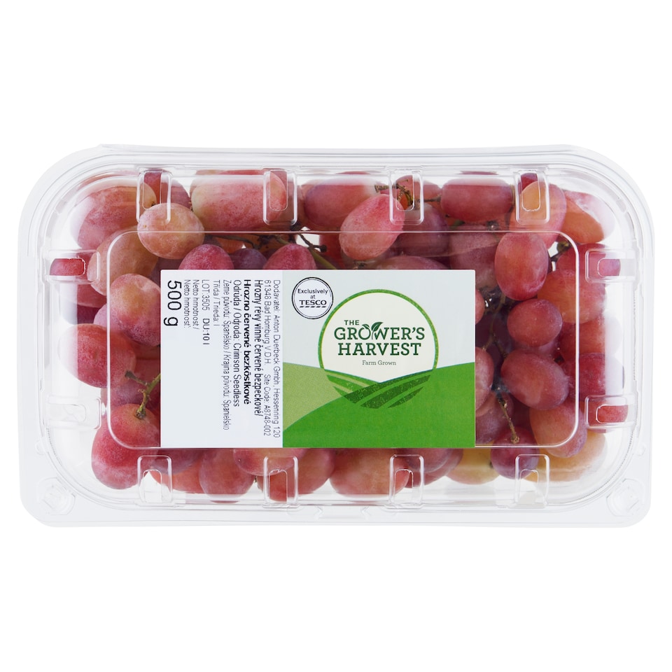The Grower's Harvest Red Seedless Wine Grapes 500g