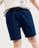 image 1 of F&F Boys Cotton Rich Drawstring Shorts in Navy