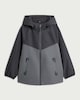 image 4 of F&F Boys Hooded Shower Resistant Raincoat in Grey