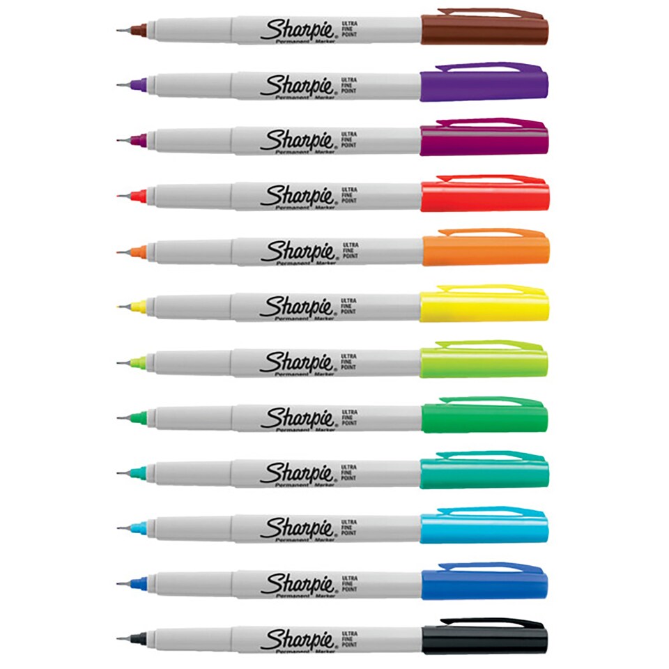image 1 of Sharpie Ultra Fine Markers Assorted 12 Pack