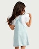 image 3 of F&F Girls 2-Piece Pure Cotton Striped Pinafore and T-Shirt Set in Blue