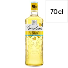 Gordon's Sicilian Lemon Distilled Gin Bottle 37.5% Vol 70Cl
