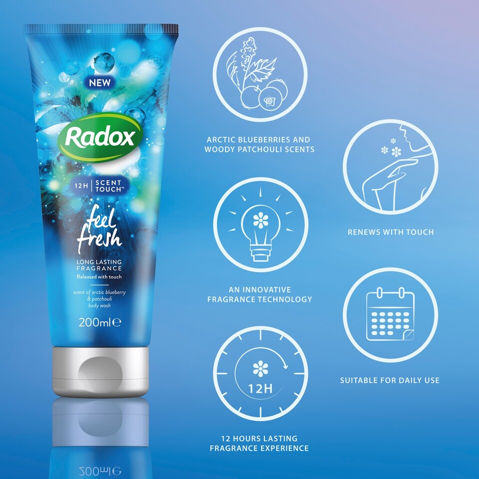 image 1 of Radox Feel Fresh Scent Touch Body Wash 200Ml