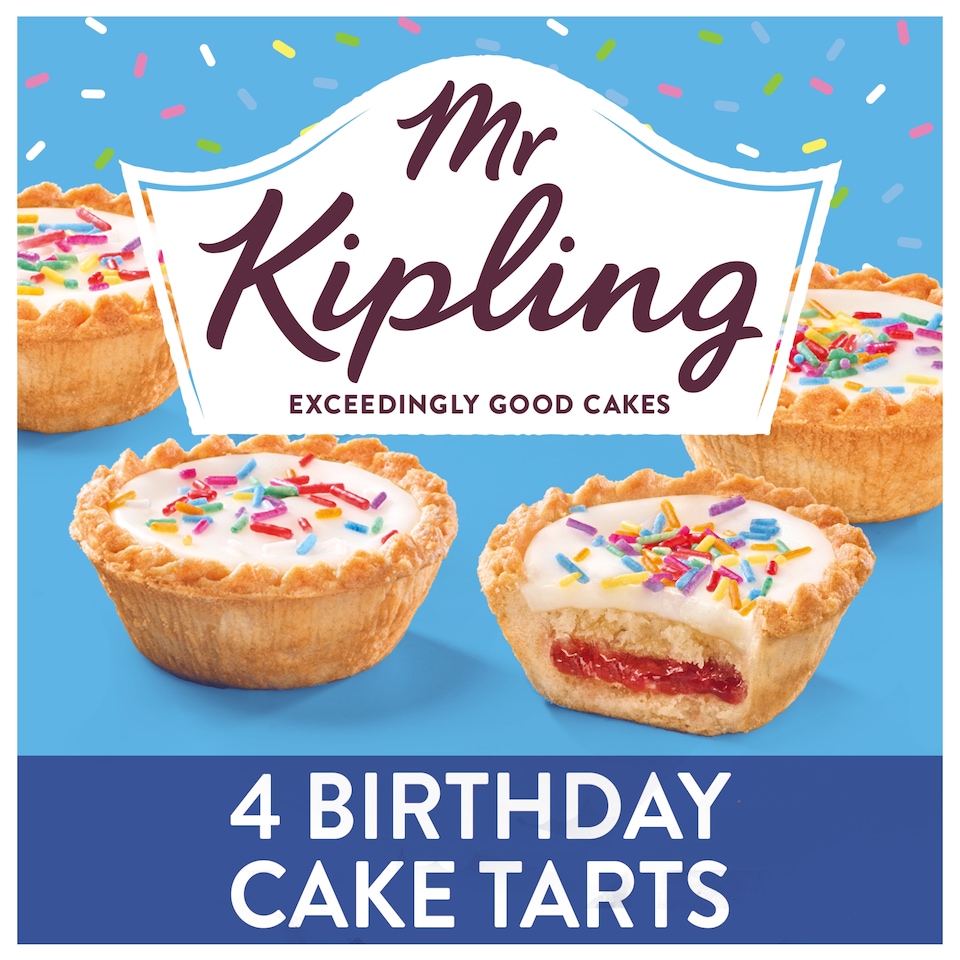 Mr Kipling Birthday Cake Tarts 4 pack