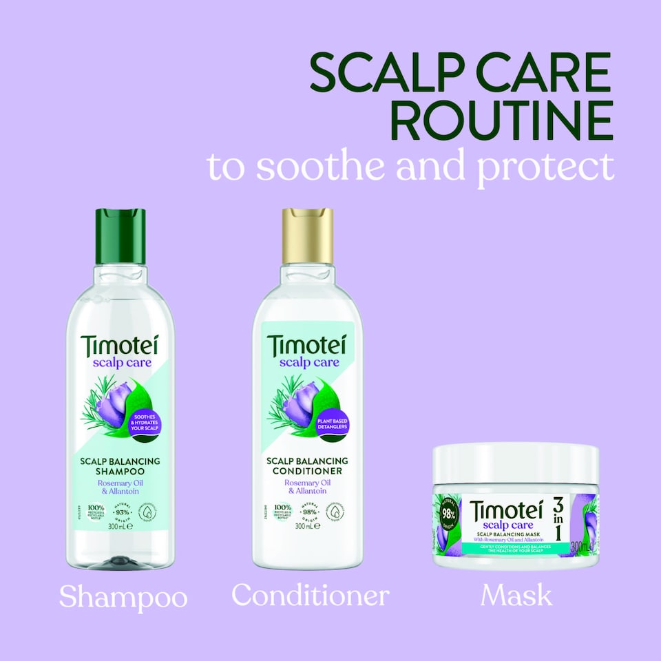 image 1 of Timotei Scalp Care Rosemary Oil & Allantoin Shampoo 300ml