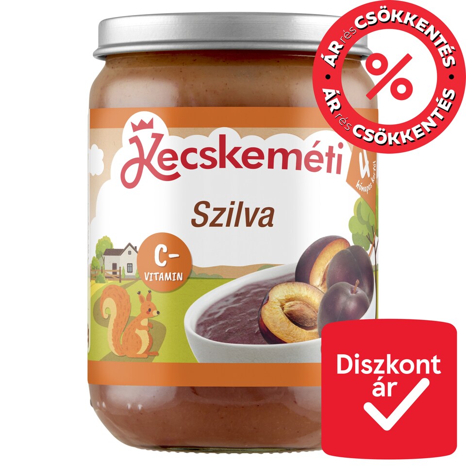 Kecskeméti szilva bébidesszert 4 hónapos kortól 190 g