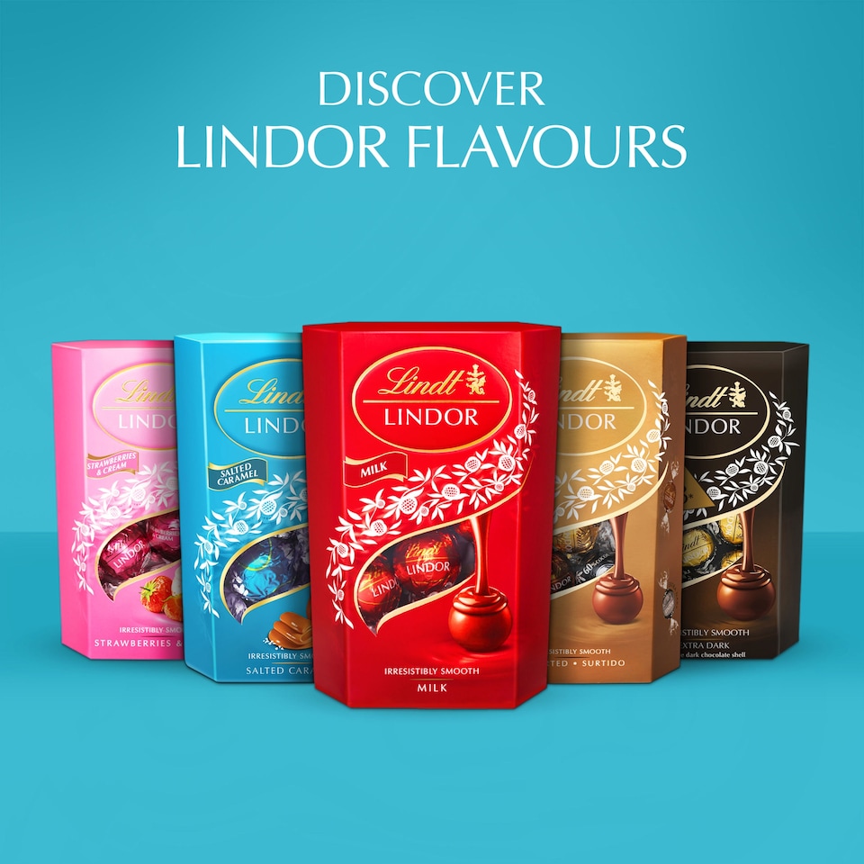 image 1 of Lindt Lindor Chocolate Truffles - Salted Caramel 200g